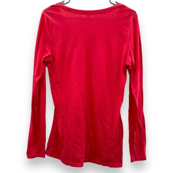 Fabletics Layla Twist Long Sleeve Tee Shirt in Horizon Pink Size L - Picture 5 of 9